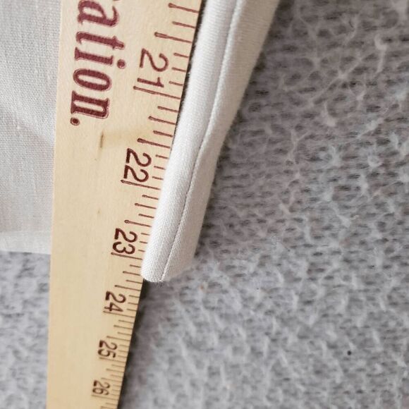 J Jill Love Linen Women's Side Zip Stone Buttons Ankel Cropped Pants M - Picture 7 of 7